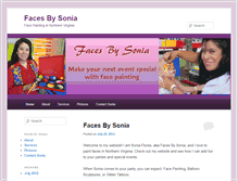 Tablet Screenshot of facesbysonia.com